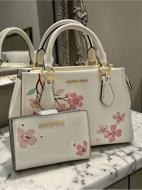 Michael Kors Marilyn Small Embellished Satchel with wallet set